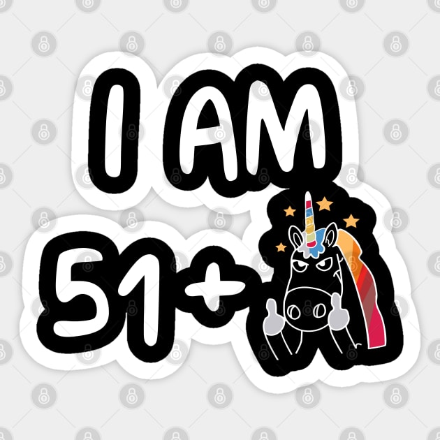 52nd Unicorn Birthday Sticker by IndigoPine